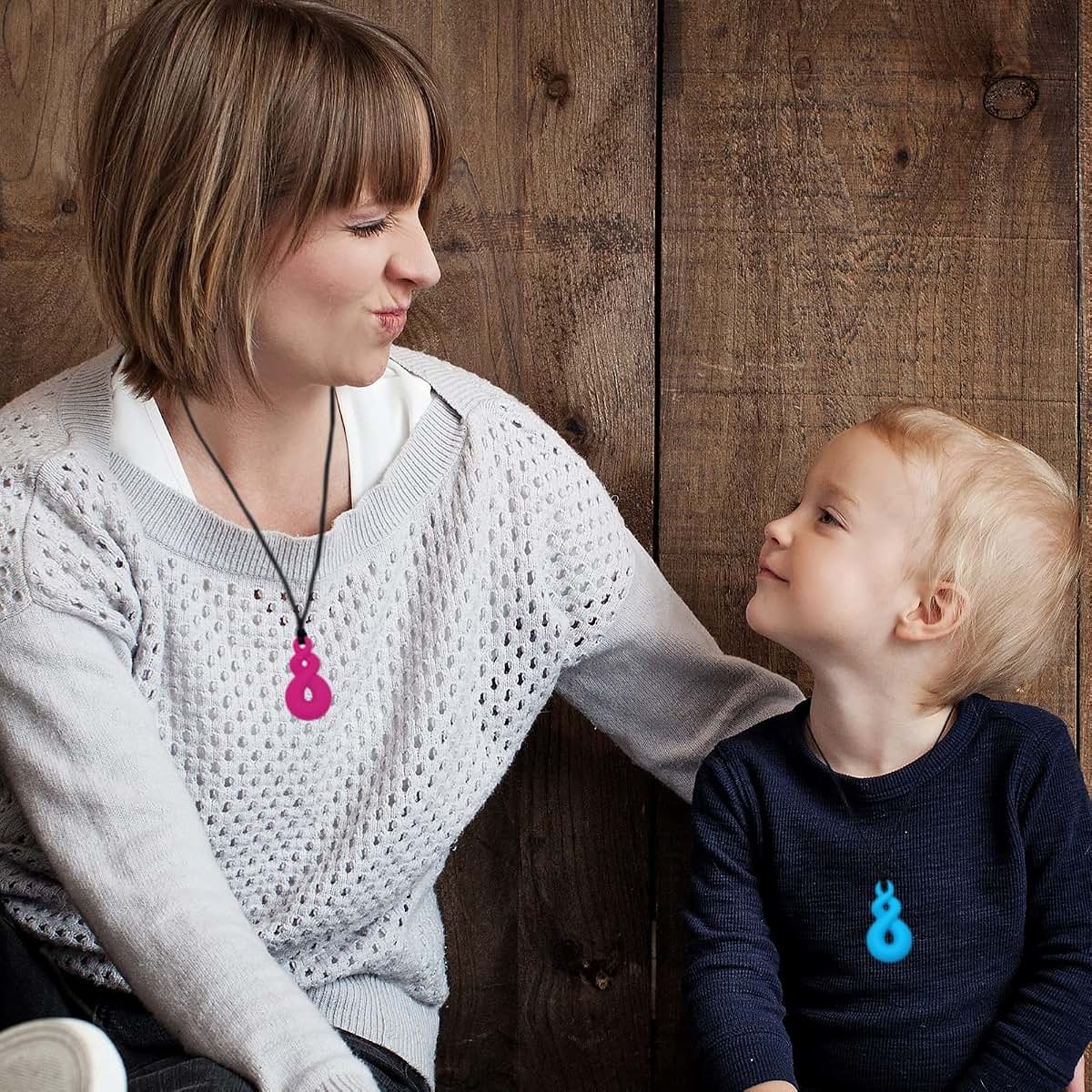 Sensory Silicone Chew Necklaces for Kids Sensory Toy Set