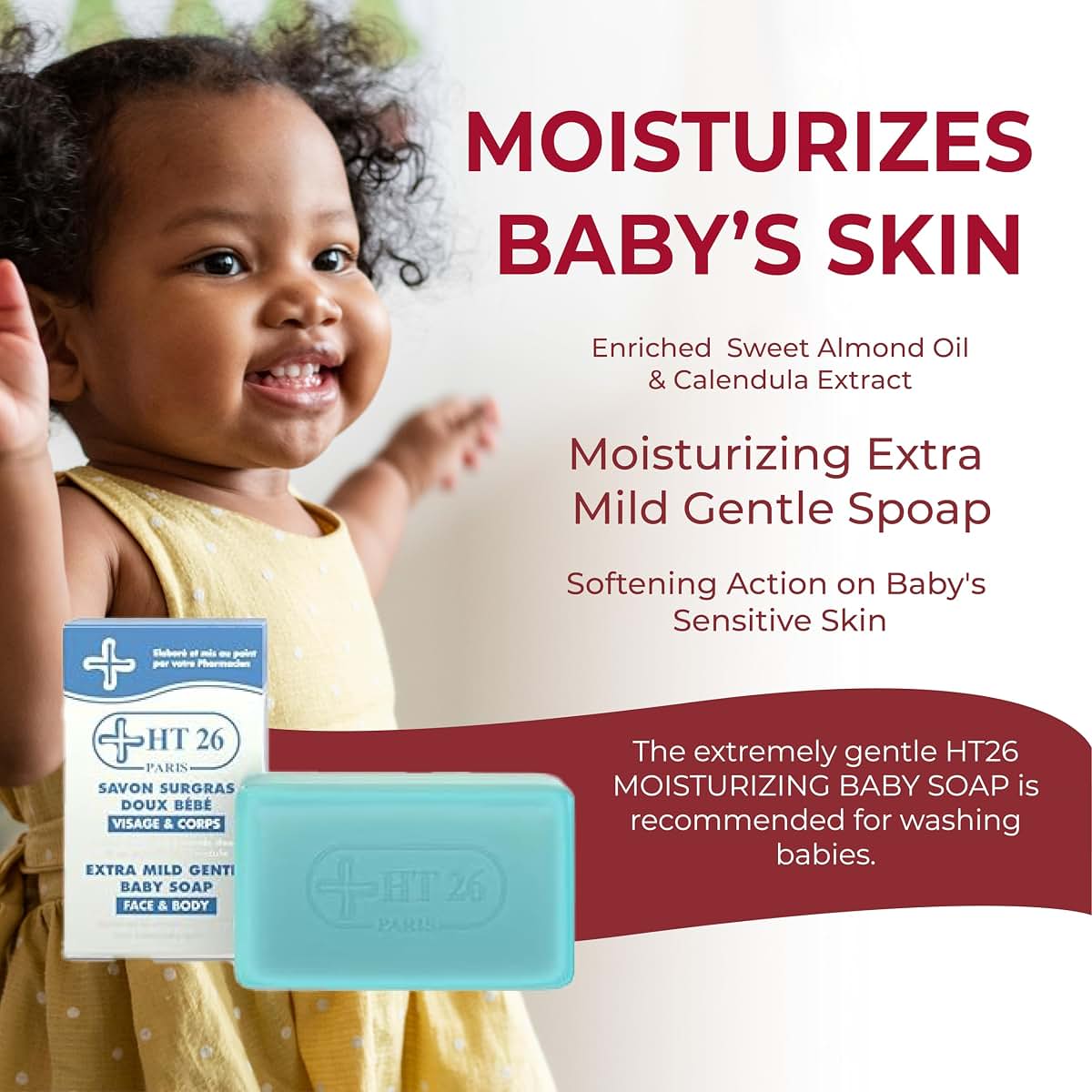 HT26 Moisturizing Baby Soap Bar