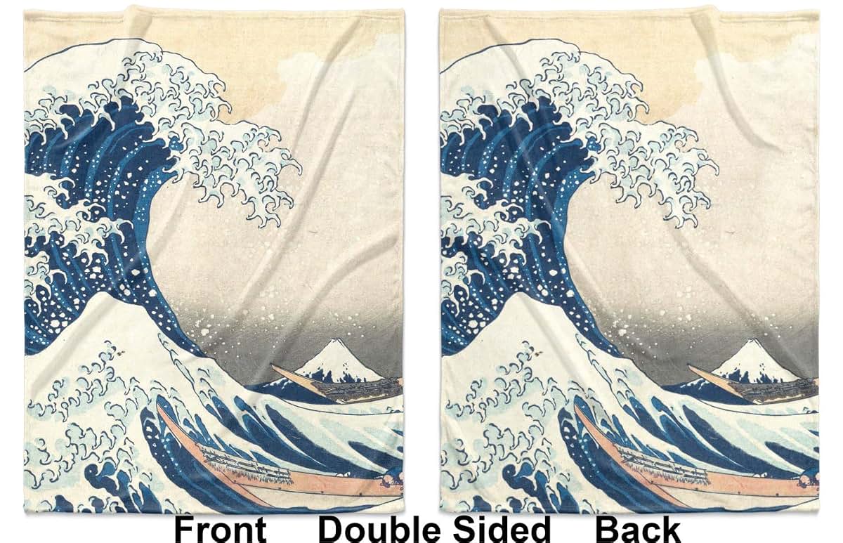 Baby Milano Great Wave Off Kanagawa Baby Blanket (Double Sided) (photo 2)