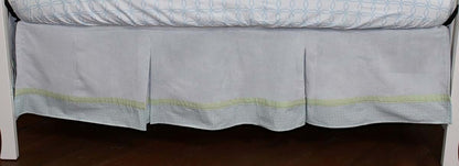 Nurture Imagination Mix and Match Baby Blue Corduroy Dust Ruffle (photo 3)
