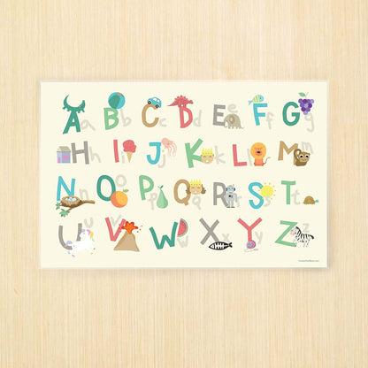 Educational Kids Placemats Set of 4 for Table Decor
