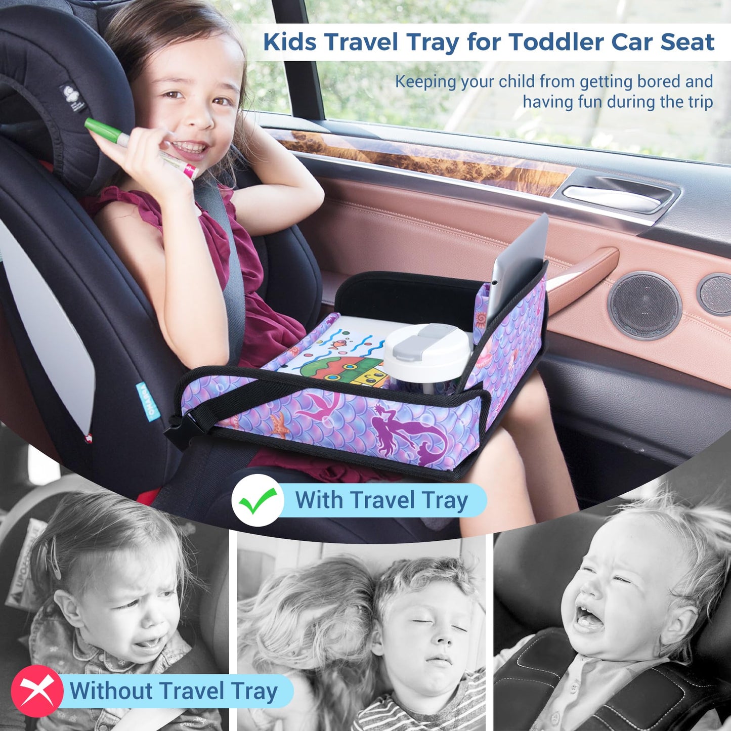 Coolbebe Kids Travel Tray Mermaid
