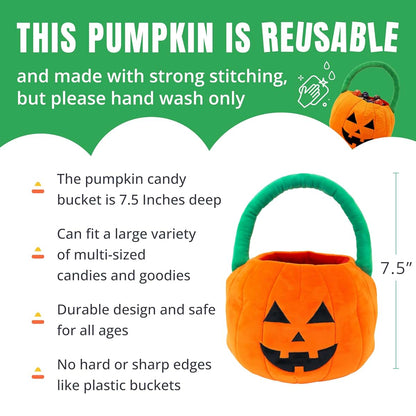Plushible Bridging Miles With Smiles Halloween Candy Bags Pumpkin Tote