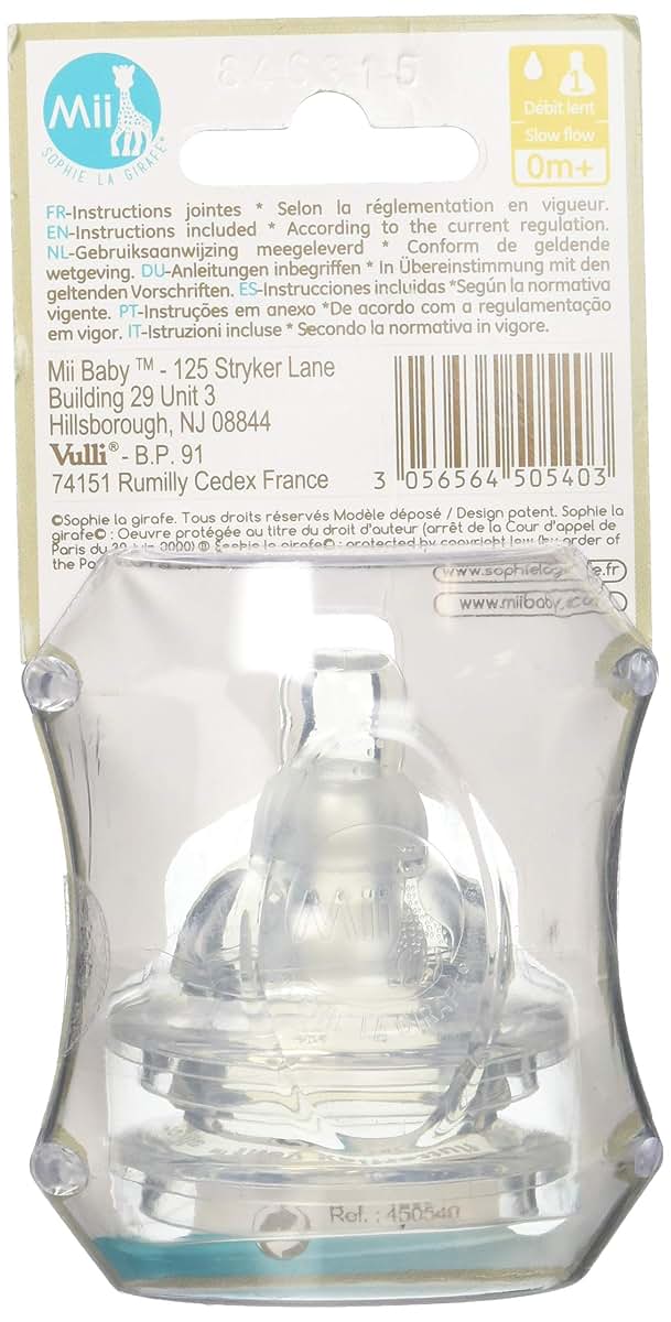 Vulli Sophie la Girafe Slow Flow Nipples Set