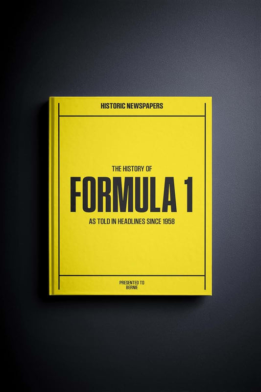 Signature Gifts Formula 1 Personalised Sporting Newspaper UK History Book