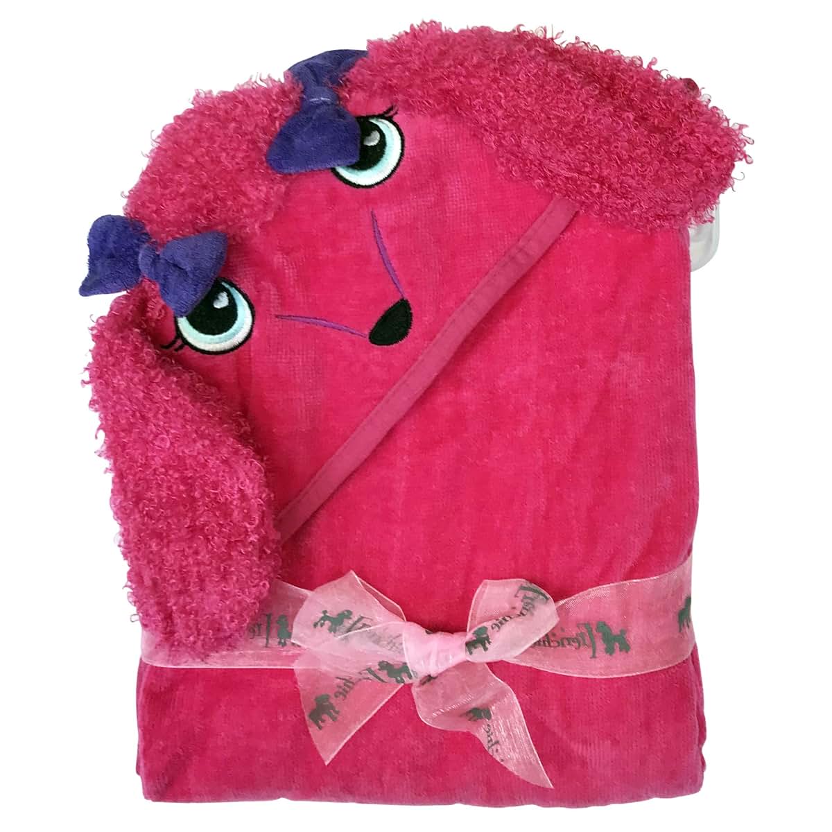 Frenchie Mini Couture Baby Infant Hooded Towel Pink Dog Extra Large
