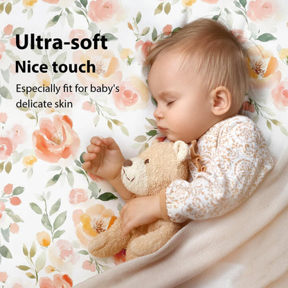 Fiemol Soft Microfiber Crib Sheets 3-Pack