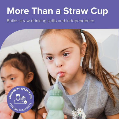 TalkTools Honey Bear Silicone Straw Cup