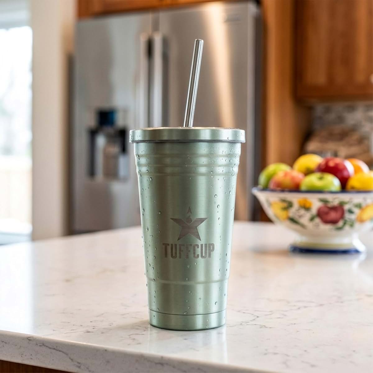 Tuffcup Double Wall Stainless Steel Cold Cup, 16 Ounces