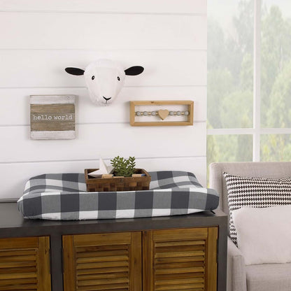 Nojo Plush Fleece Sheep Head Wall Decor for Nursery or Child's Room