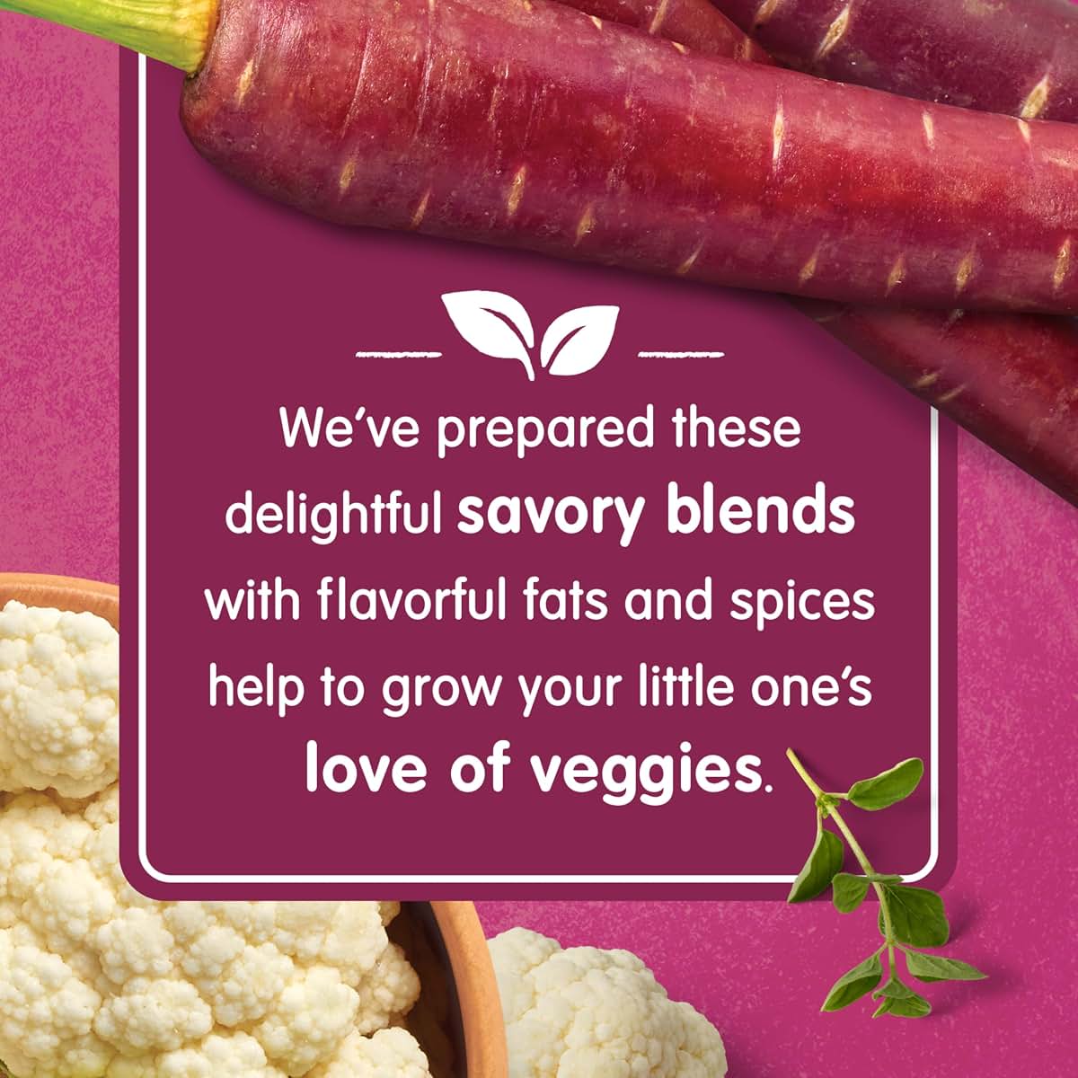 Happy Baby Savory Blends Stage 2 Purple Carrots & Cauliflower Puree