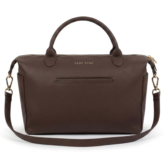 jade vine Vegan Leather Diaper Bag Tote