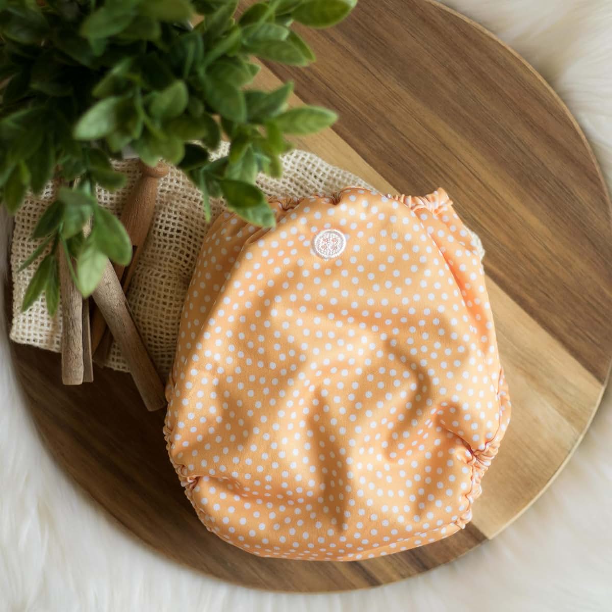 Buttons Diapers Buttons Cloth Diaper Cover – Snap Super One Size (12-40lbs) (Dottie) (photo 3)