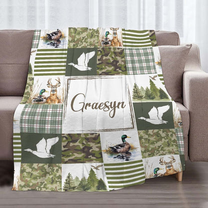 Briizy Personalized Mallard Duck Blanket For Kids And Adults (photo 2)