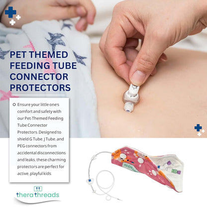 Therathreads Feeding Tube Connector Covers, 5-Pack Fruit Print (photo 3)