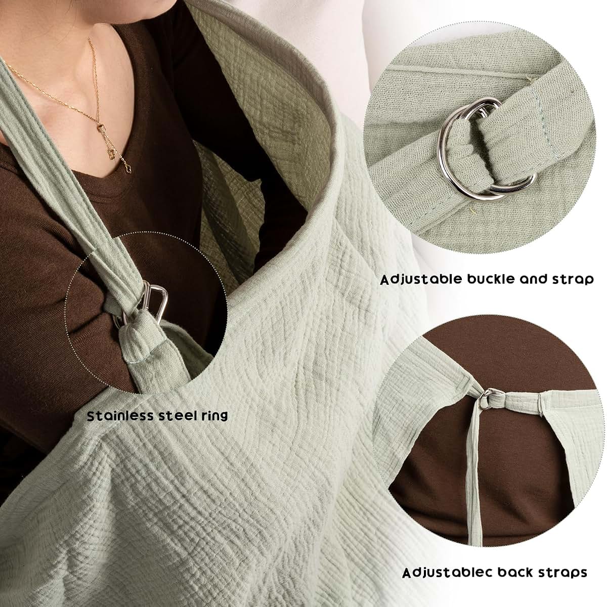 Lalifit Muslin Nursing Cover Extra Large 100% Cotton
