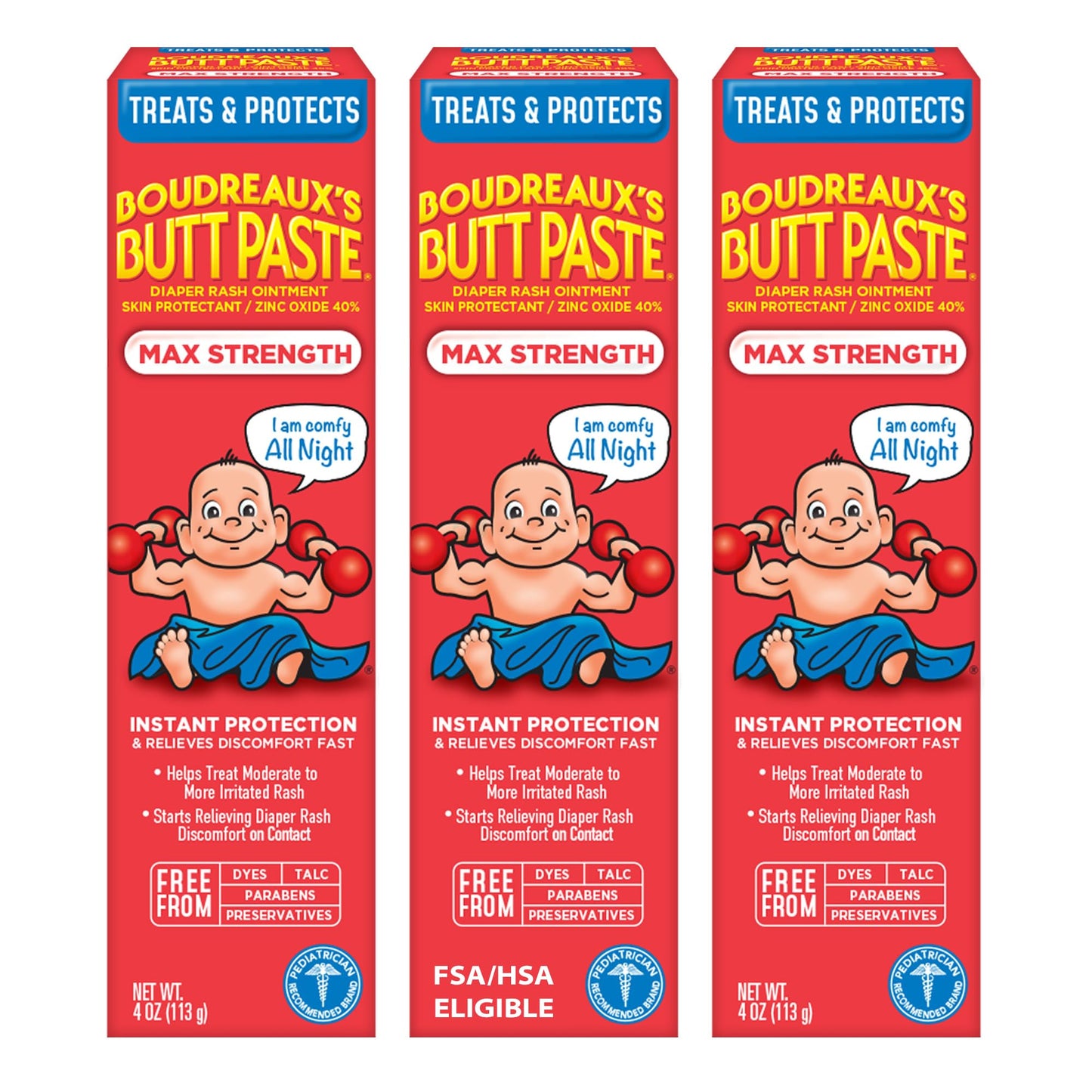 Boudreaux's Butt Paste Max Strength Diaper Rash Cream