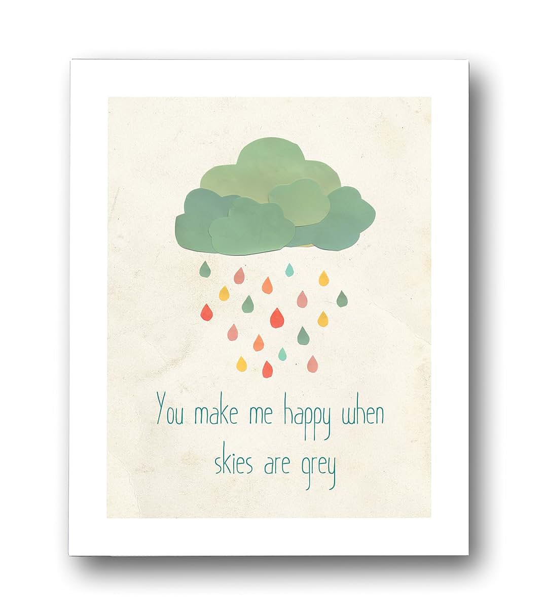 Children Inspire Design Kid's Wall Art "When Skies are Grey" 11x14 Print
