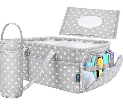 Sweet Carling Baby Diaper Caddy Organizer | Baby Shower Registry Must Haves For Boy Girl Gifts Newborn Essentials