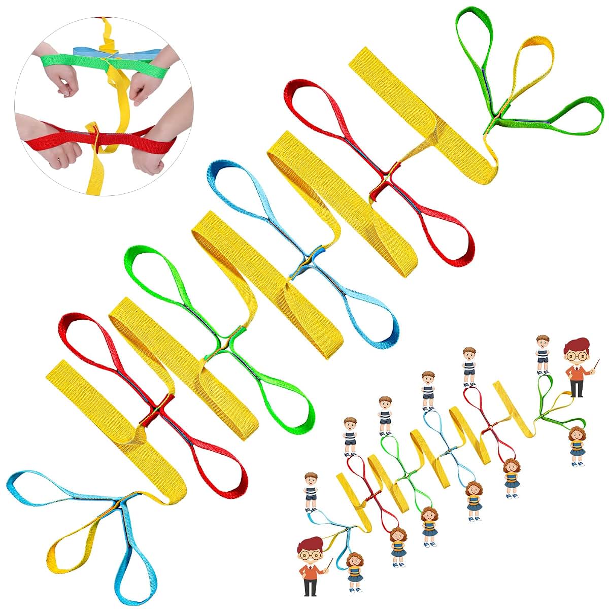 Shappy Preschool Walking Rope for Group Line Up Management