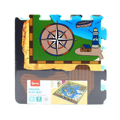 TriAction Toys Sunta Play Mat DIY Treasure Map and Ship | 9 Piece Set (photo 2)