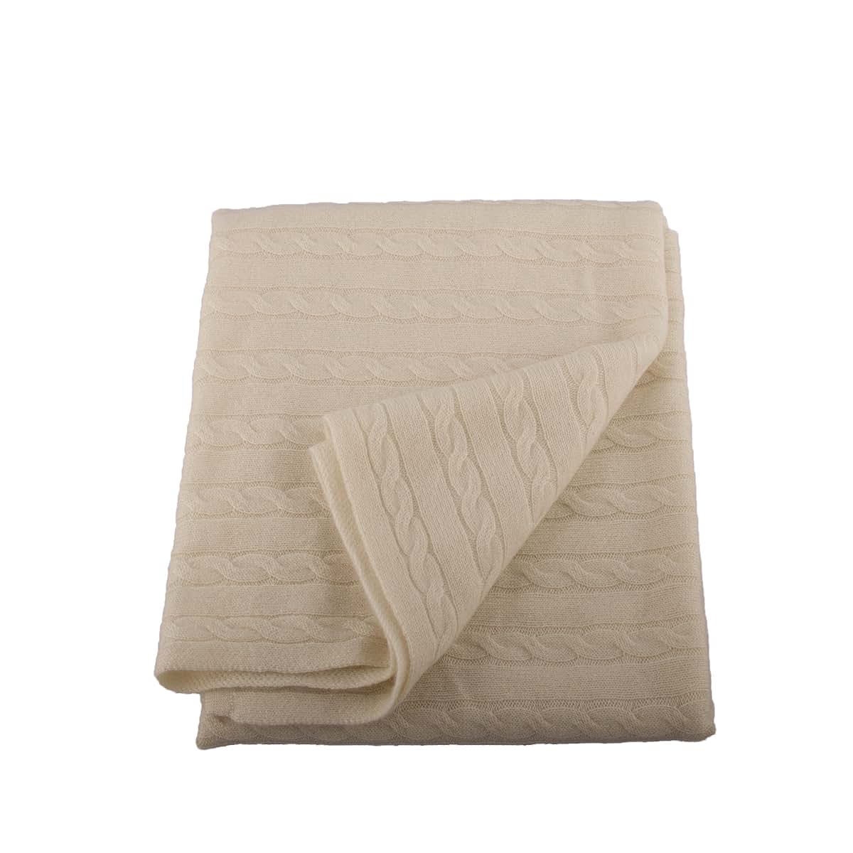 Lucky Bird Cashmere Baby Blanket, Cream