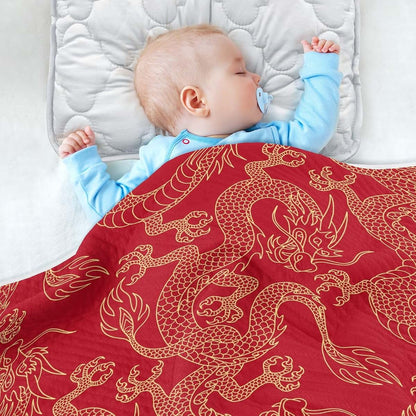 Cotton Baby Blanket Throw for Nursery Swaddling and Travel Use
