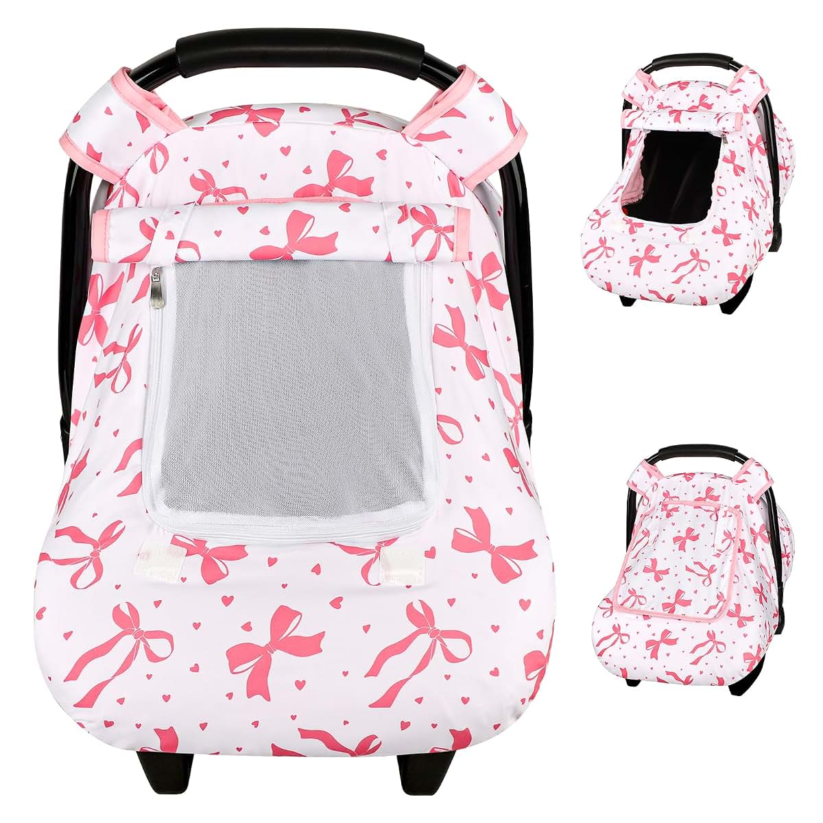 SWESEN Baby Car Seat Cover - Pink Bow