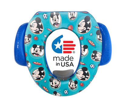 Disney Mickey Mouse Happy Days Soft Potty Training Seat with Easy Grip Handles