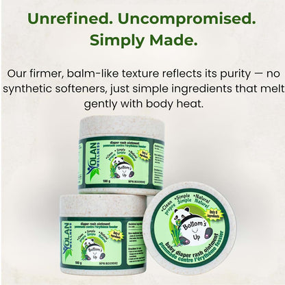 Bottoms Up Diaper Rash Ointment by Olan Wellness – Thick Zinc Oxide Barrier Cream, Melts on Contact, Helps Soothe & (photo 4)