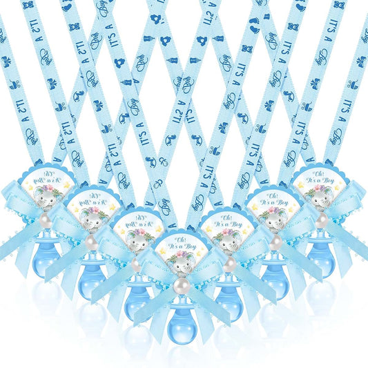 Remuuly Blue Baby Shower Pacifiers Necklace Bulk 36 Pcs