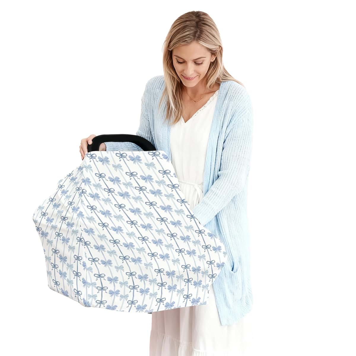 BabyOneStop Valentine Bow Car Seat and Nursing Cover