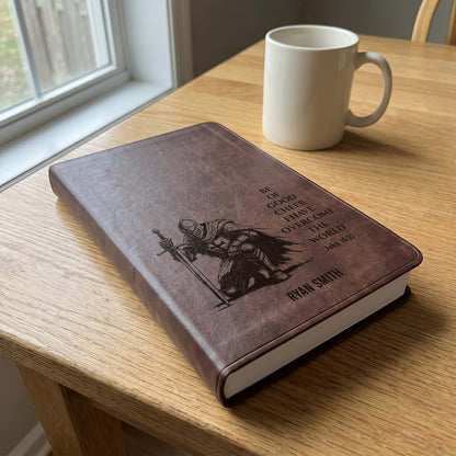 Printualist Personalized ESV Gift Bible for Men with Knight Design Brown TruTone (photo 2)