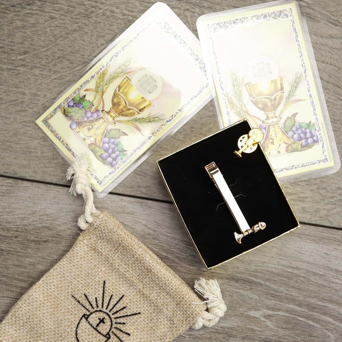 Needzo First Communion Gift Kit for Boys with Keepsake Accessories
