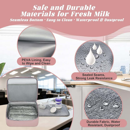 Insulated Cooler Backpack for Breast Pumps and Milk Storage