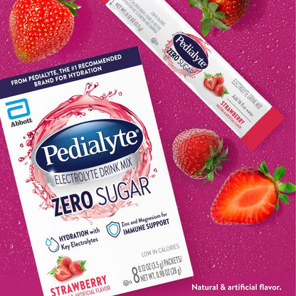 Pedialyte Electrolyte Drink Mix Strawberry