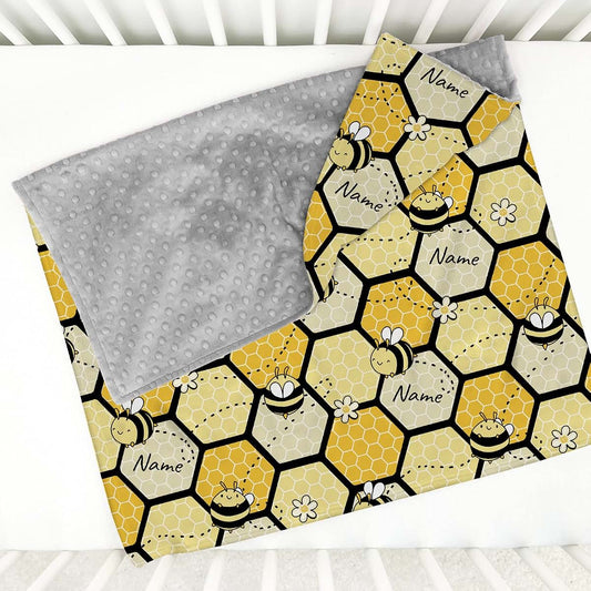 Gifts Everywhere Personalized Baby Blanket with Name-Custom Baby Blankets for Girls-Baby Customized Blankets-Baby Name