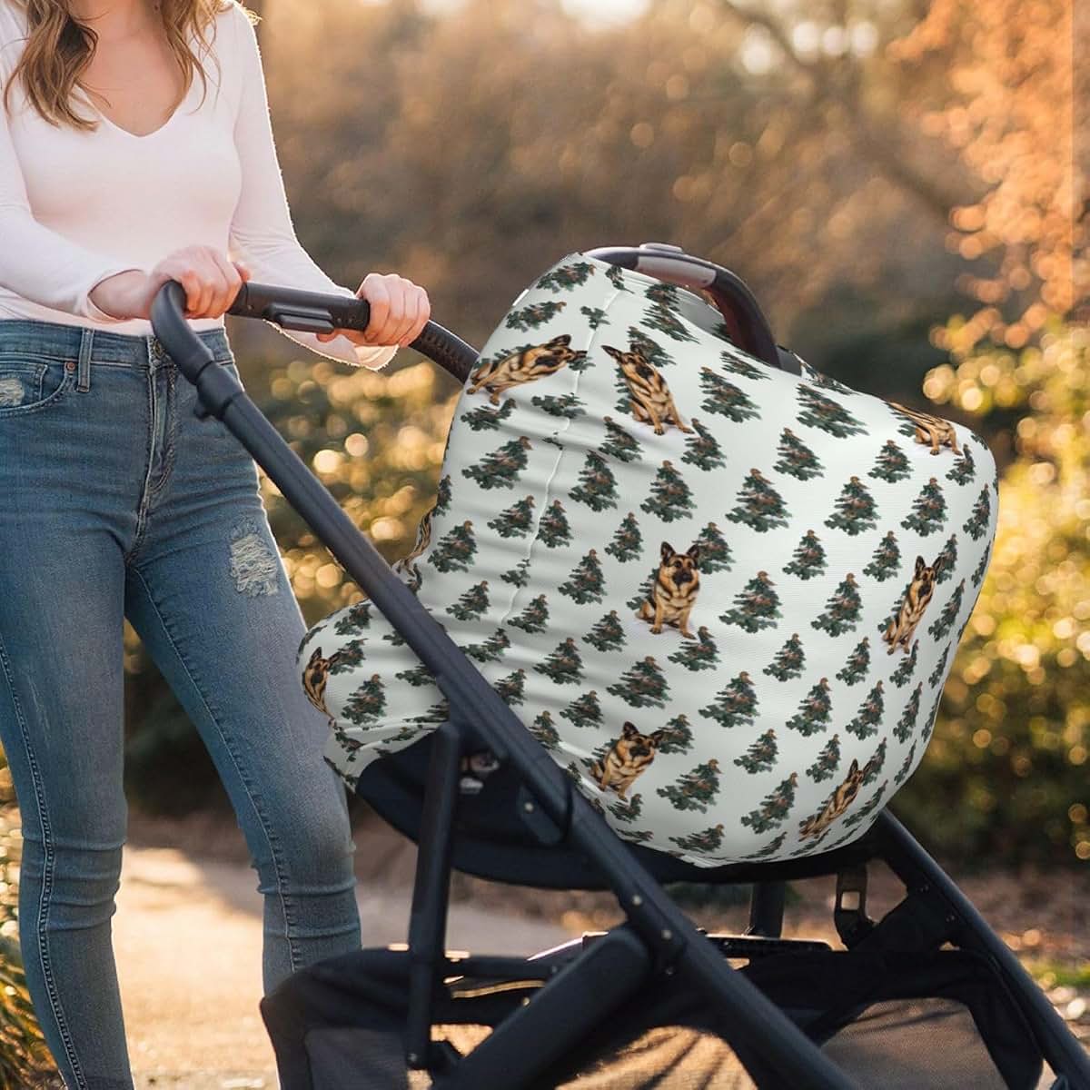 Muishi German Shepherd Car Seat Canopy & Nursing Cover