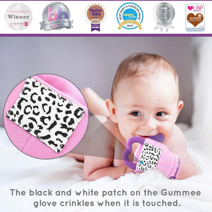 Gummee Pink Baby Teething Mitten Glove For 3–6 Months (photo 4)