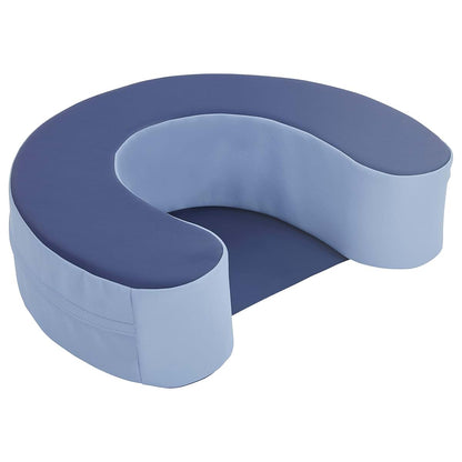Factory Direct Partners SoftScape Sit and Support Ring for Babies and Infants - Navy/Powder Blue