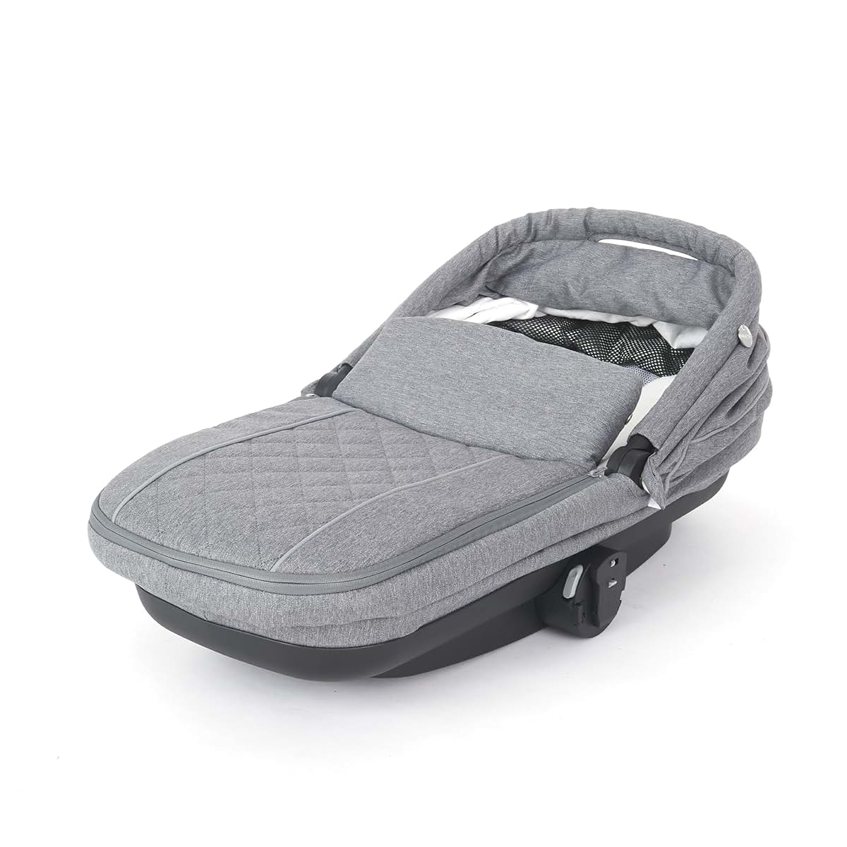 KidCo Uno+ Carry Cot Portable Baby Bassinet In Pearl Grey