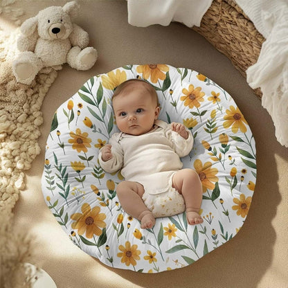 Qehuruxo Yellow Flowers Baby Nest Cover Reversible Removable
