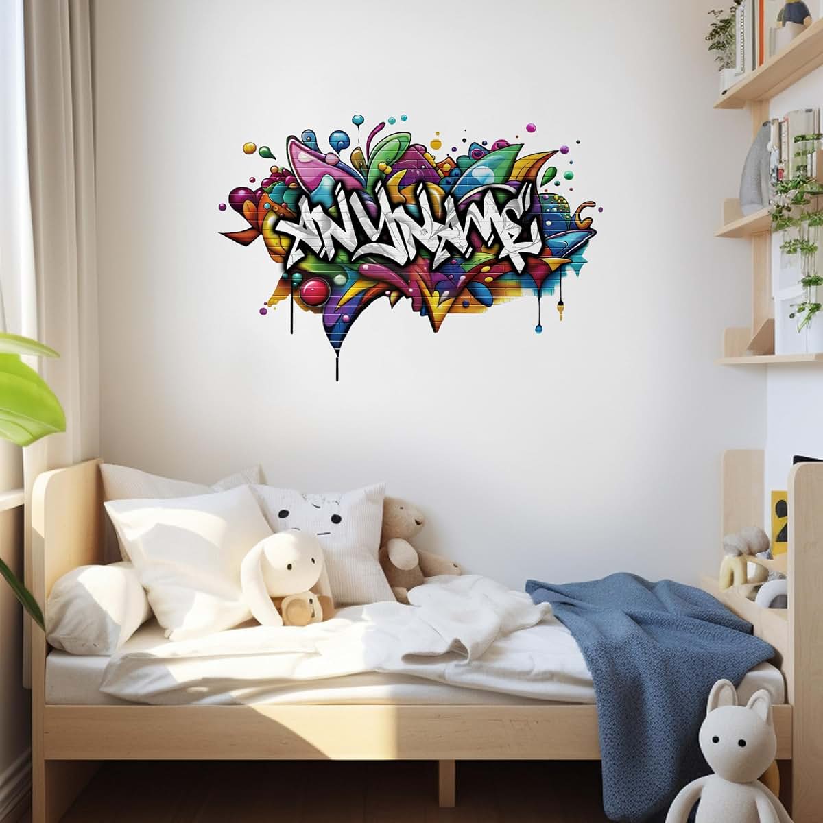 South9Sticker Custom Graffiti Name Wall Decal Personalized Street Art (photo 2)