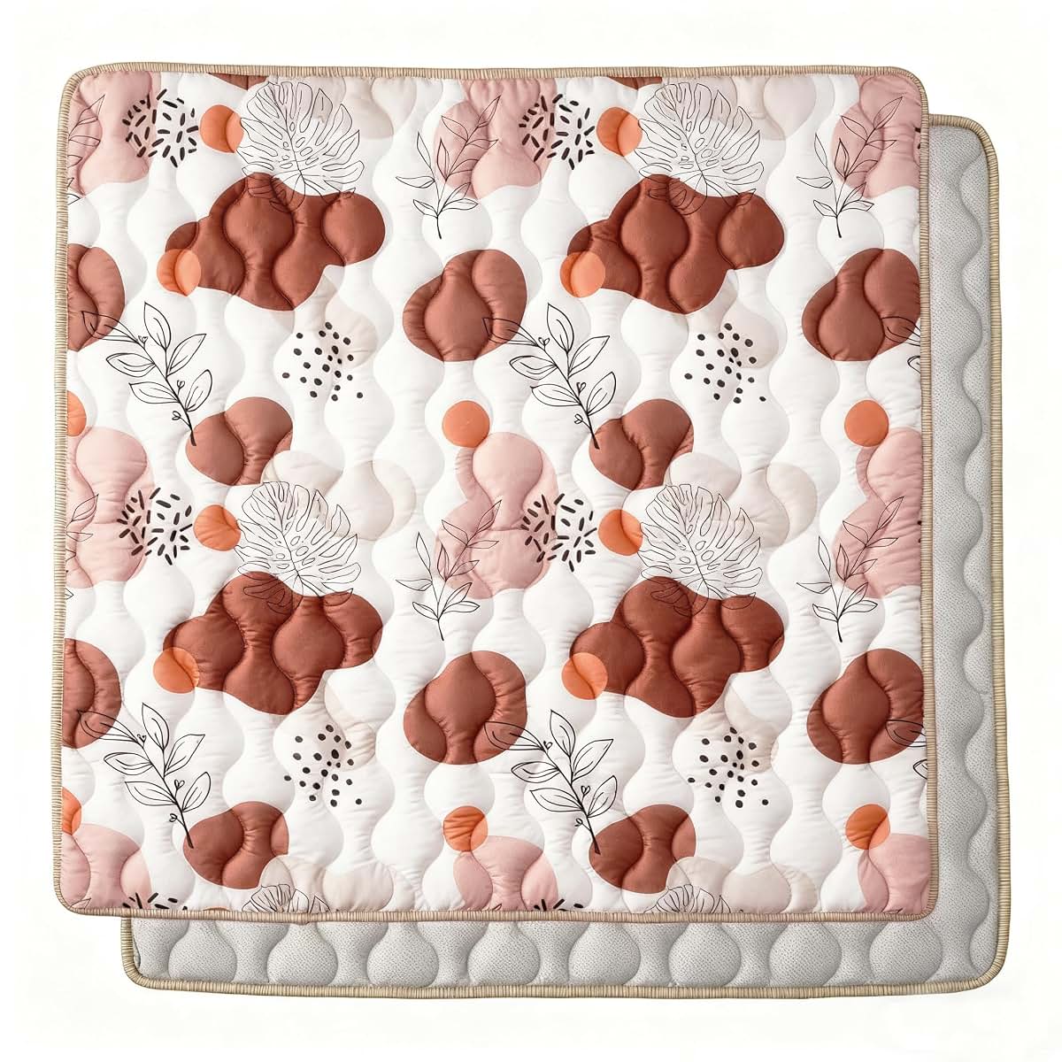 Bunnikins & Clover Thicken Soft Play Mat for Babies 6-12 Months, 71"x59"
