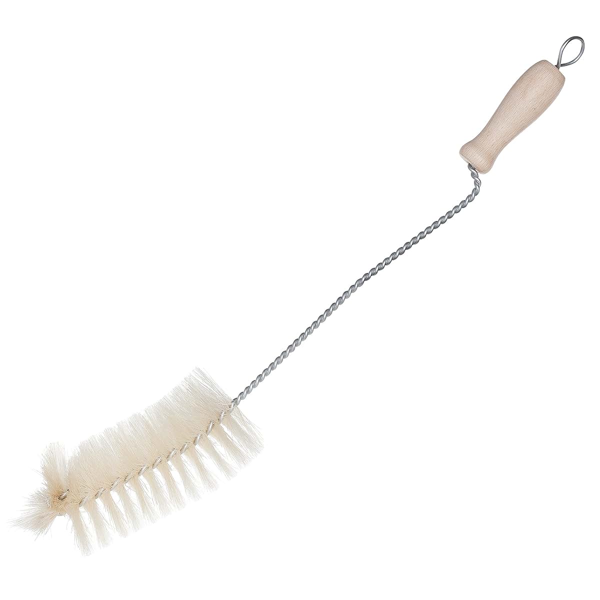 Redecker Natural Pig Bristle Bottle Brush Set for Narrow Bottles