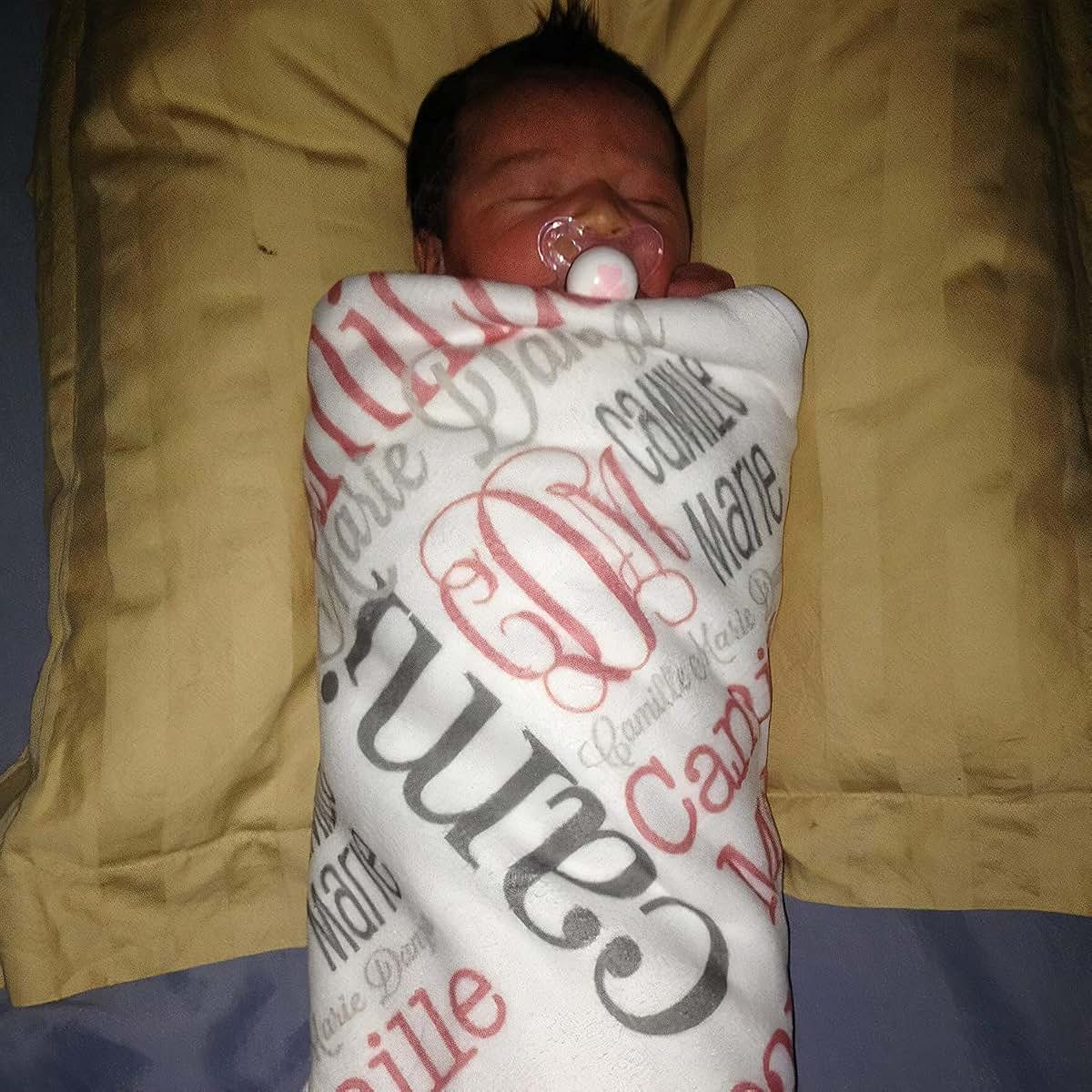 OMG SHIRTS Personalized Baby Boys Gift Christmas Blanket With Name, Customized Baby Blanket With Name For Boys And