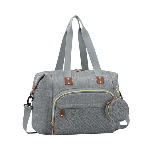 SSqhyp Diaper Bag Tote with Pacifier Case, Baby Bag for Women with Shoulder Straps, Travel Diaper Tote for for Mom and