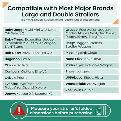 reperkid Large Stroller Travel Bag for Airplane, Fits Double & Jogging Strollers (photo 2)