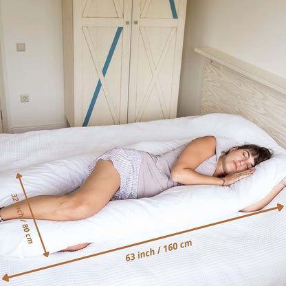 MINICAMP U Shaped Body Pillow - Organic Cotton Cover (photo 4)
