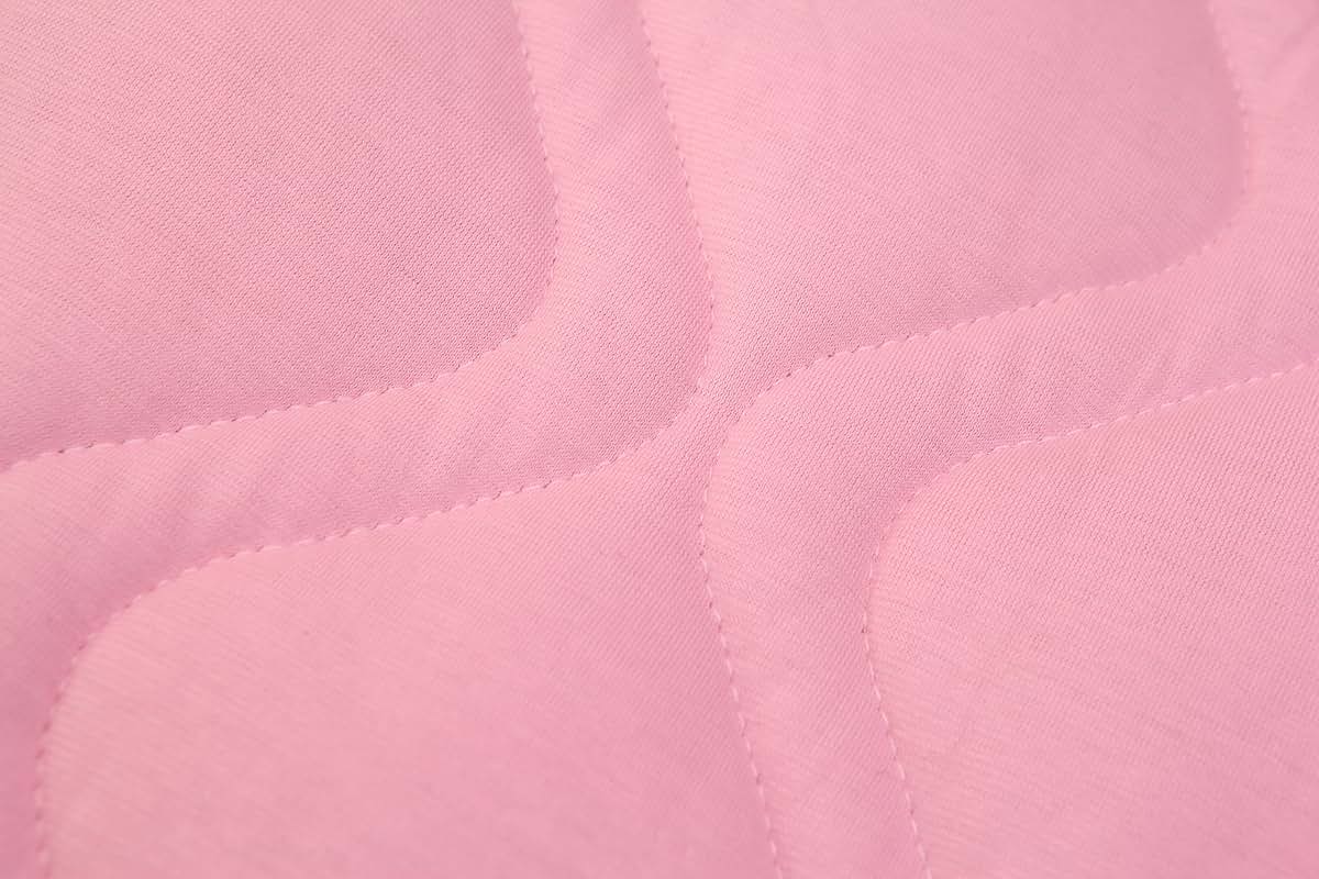 Abstract Quilted Portable Crib Bib Sheet Saver 24.5" X 13" (2 Pack, Pink) (photo 4)